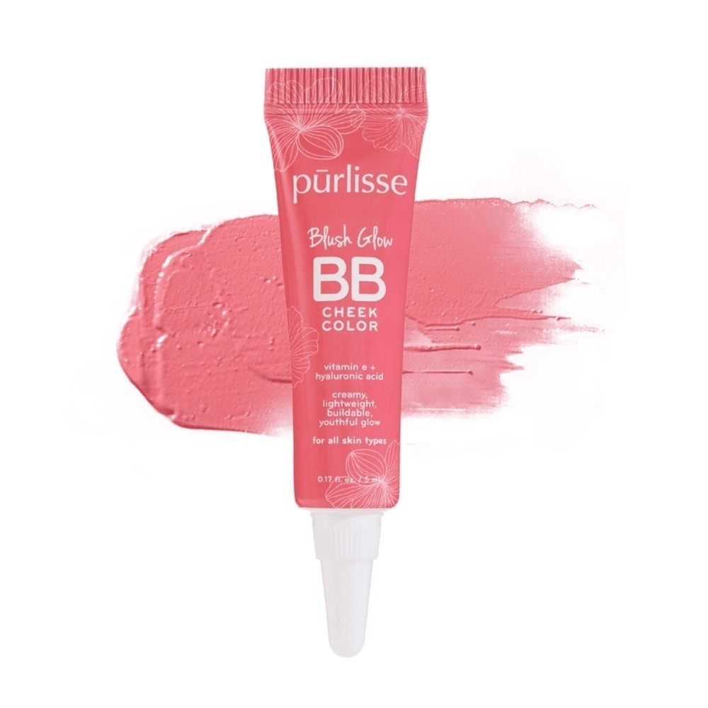pūrlisse Blush Glow BB Cheek Color in Sweet Rose | NEW | Travel Mini